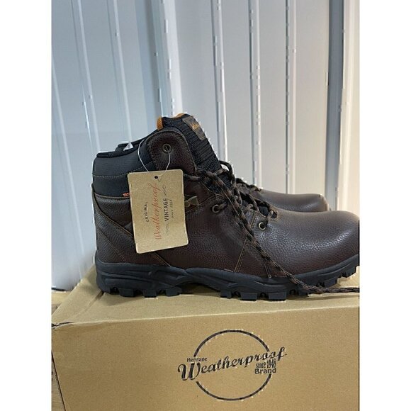 Weatherproof Vintage BROWN Men's Outdoor Hiker Boots, Jeremiah various sizes - Picture 5 of 5
